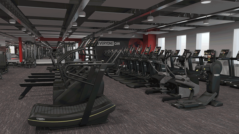 Hartham refurbishment new gym layout